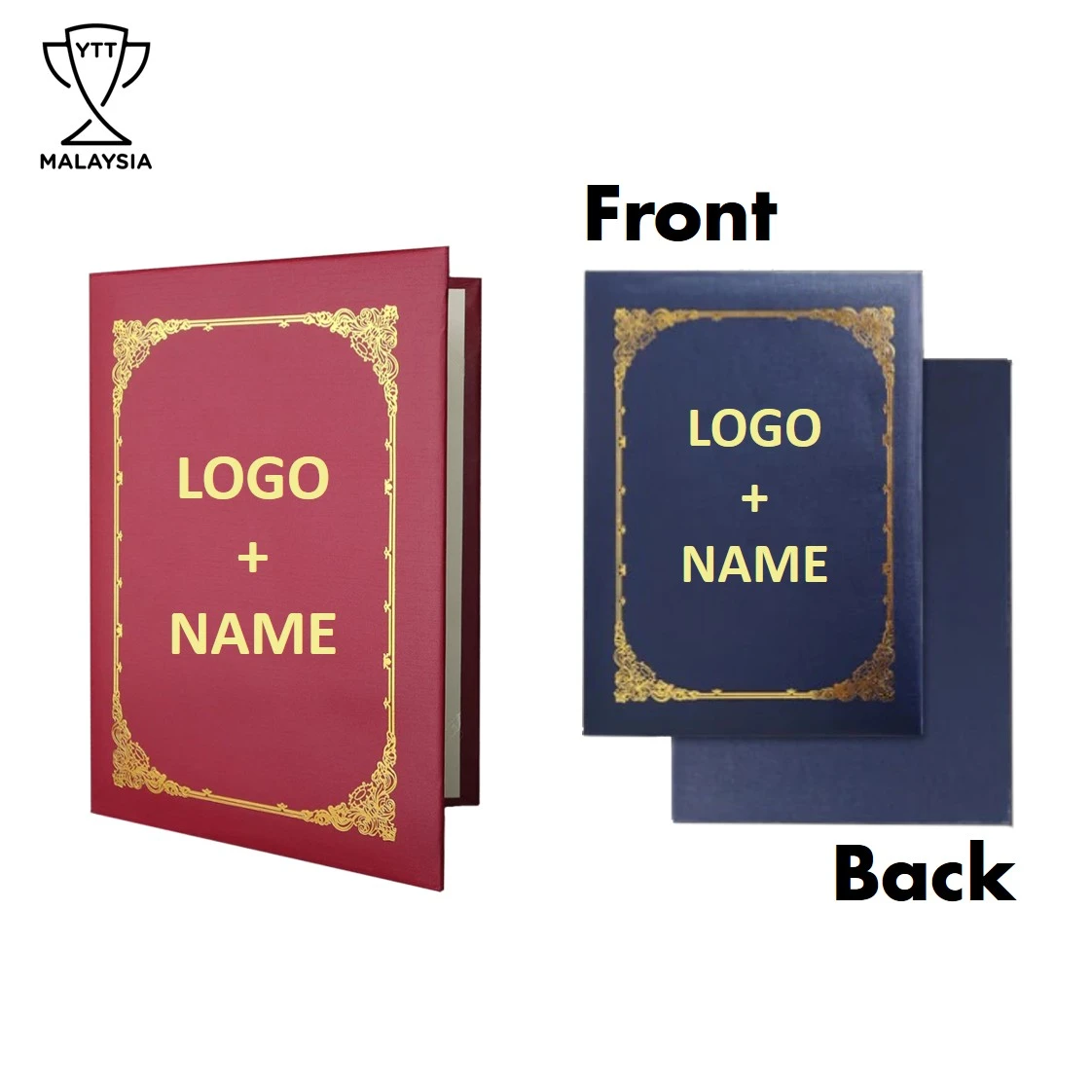 C004 [Includes Printing] Hardcover Certificate Holder (MOQ 50pcs)