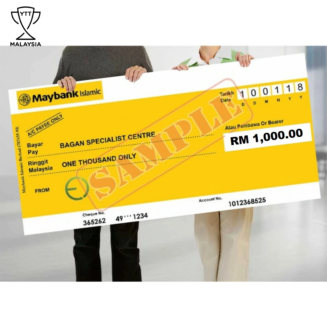C005 Mockup Cheque (Compress Foam)