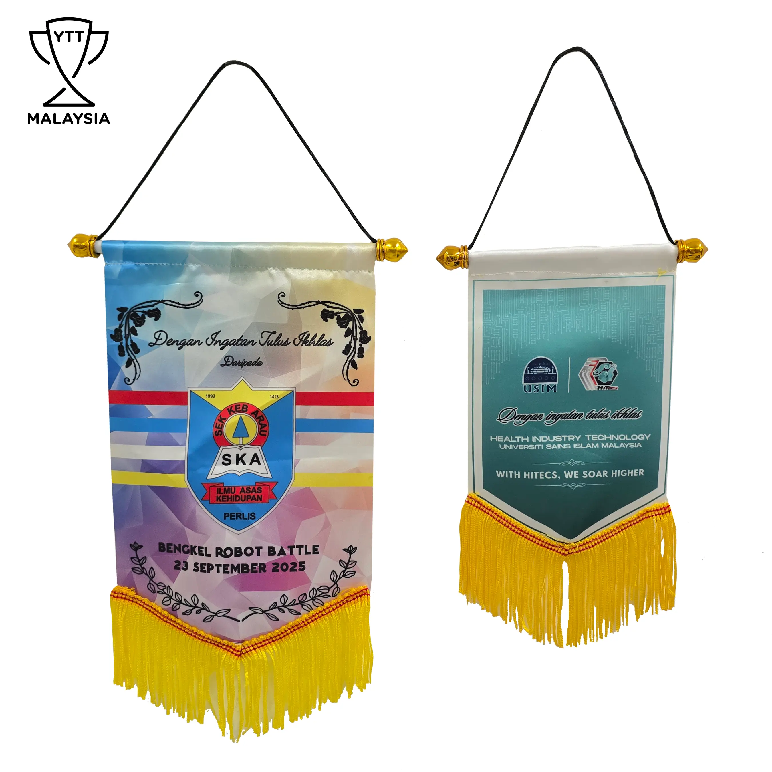 P001 Custom Pennant Flag (MOQ 10pcs)