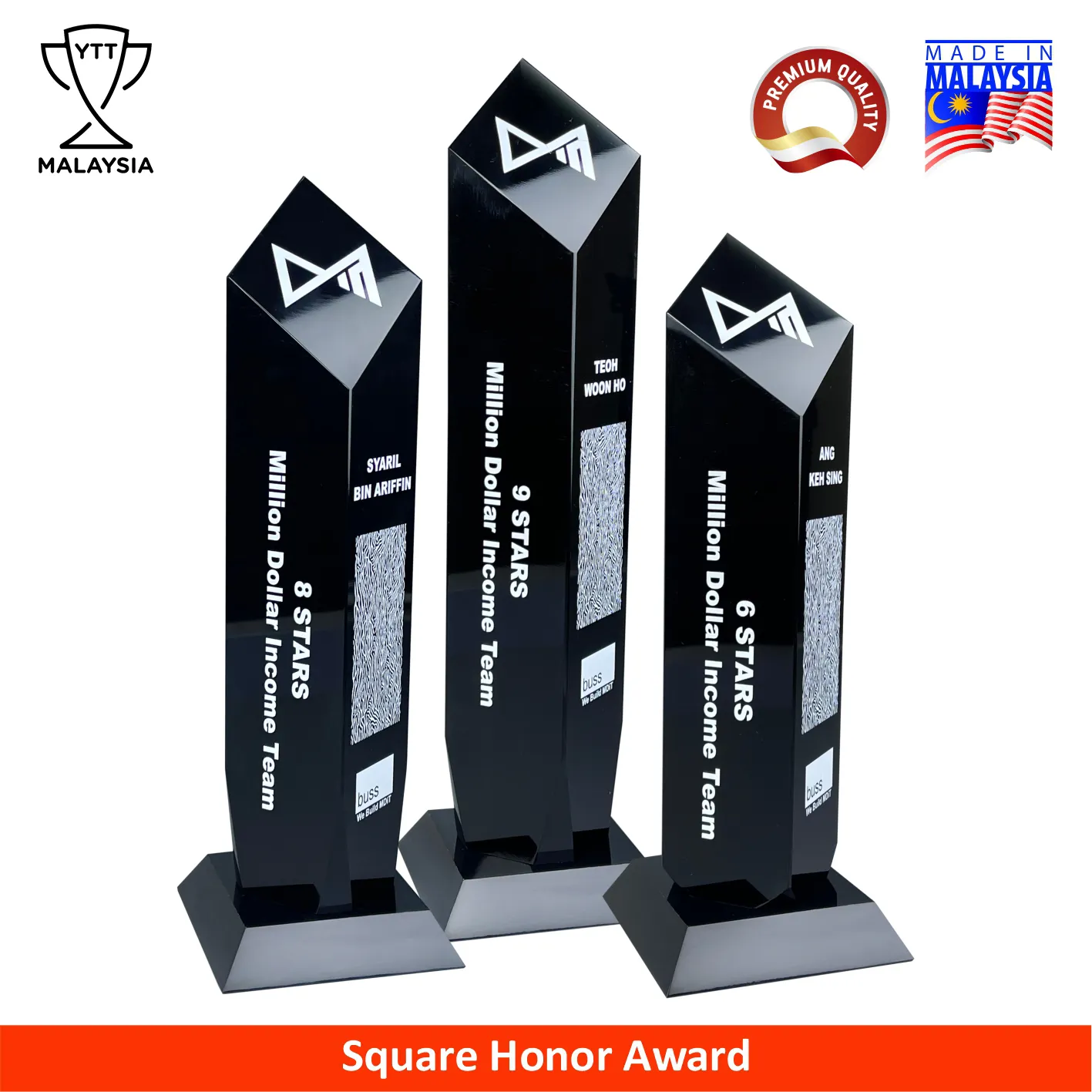 1098 - Square Honor Series Premium Acrylic Award