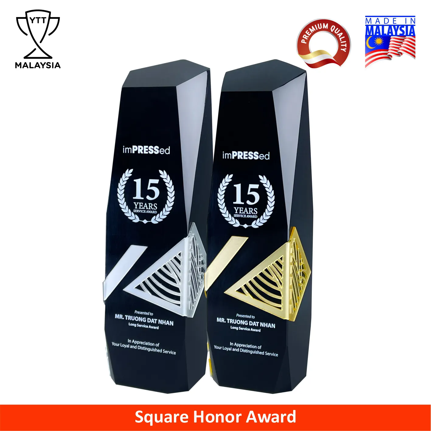 1102 - Square Honor Series Premium Acrylic Award
