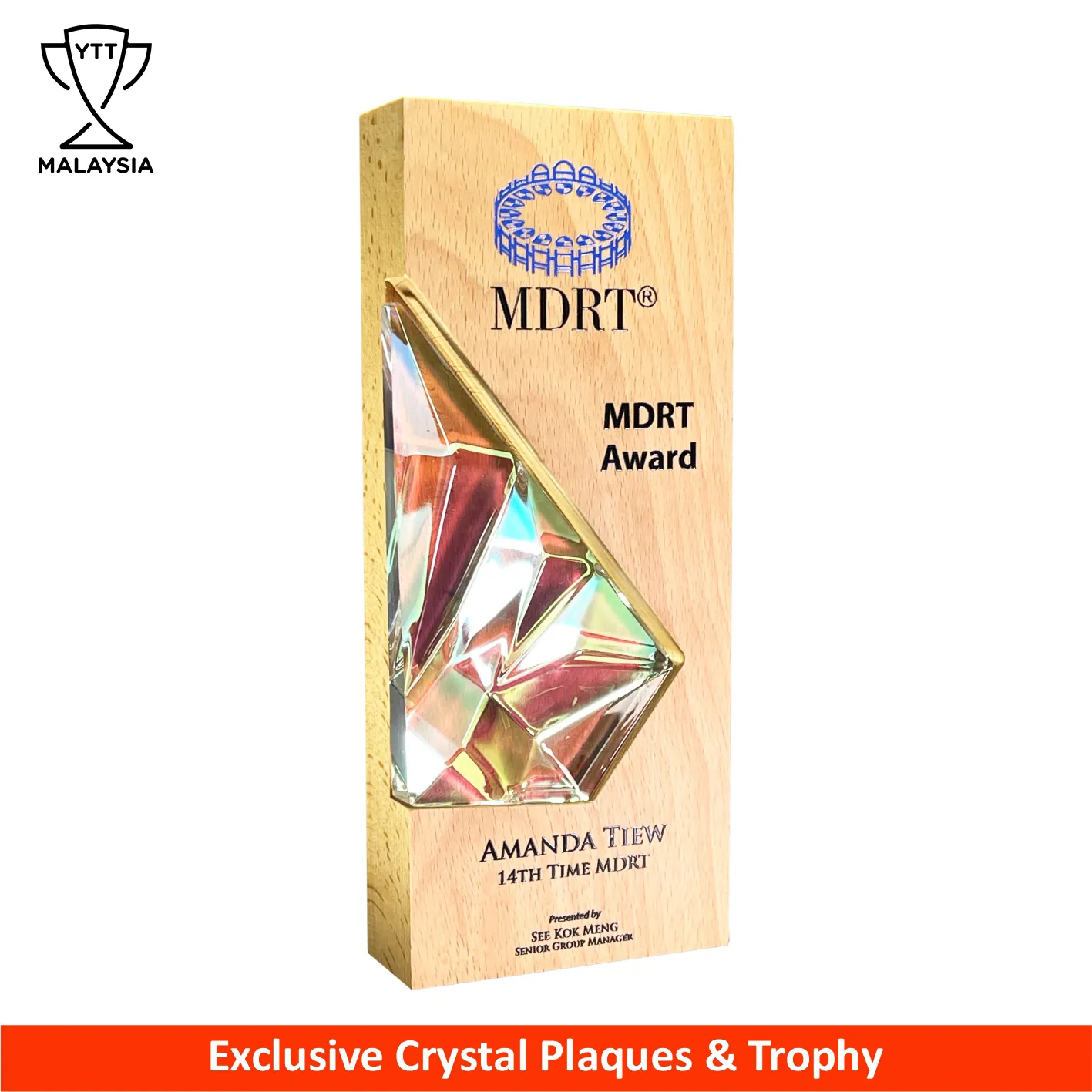 3144 - Exclusive Crystal Plaque