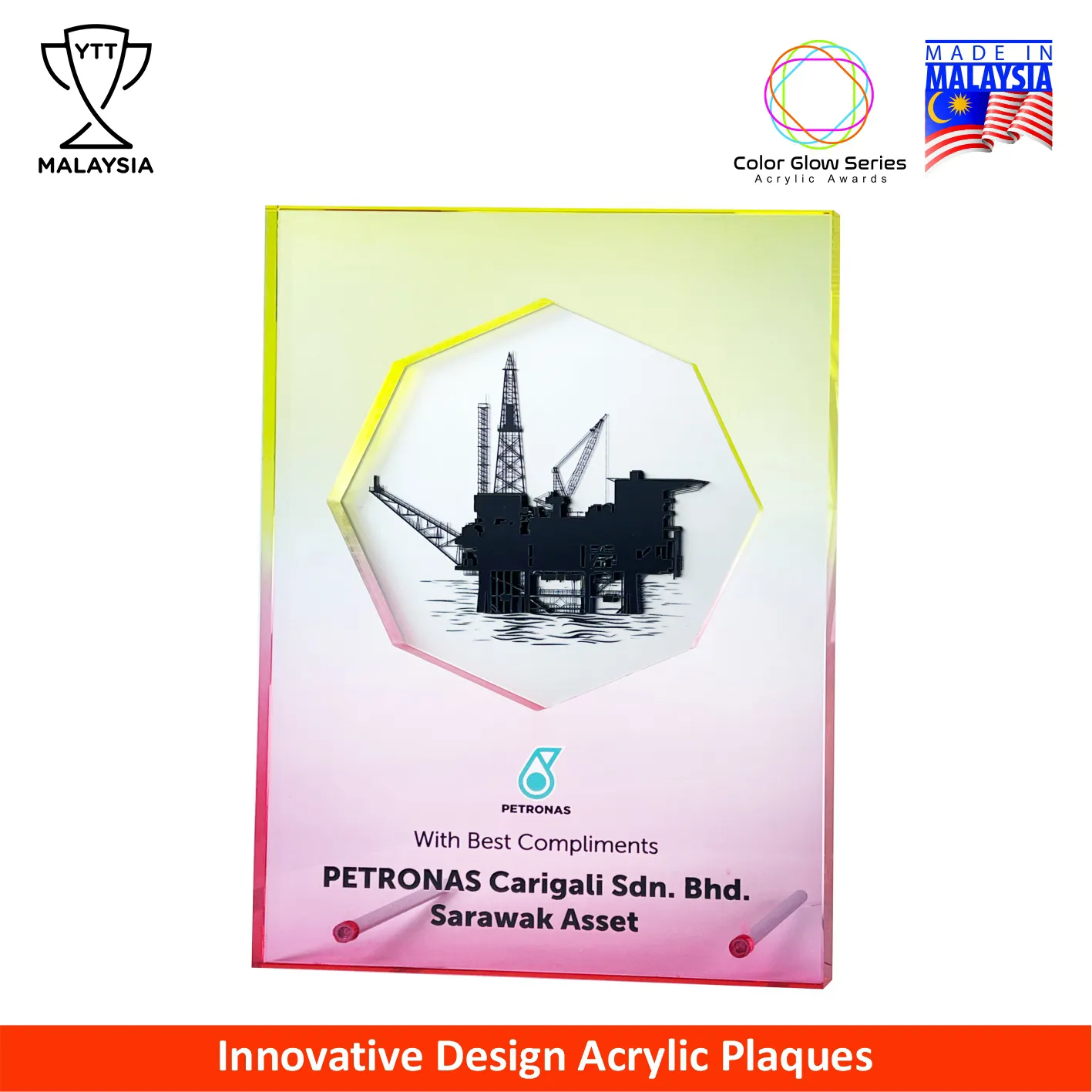 5229 - Color Glow Series Premium Acrylic Award Plaque