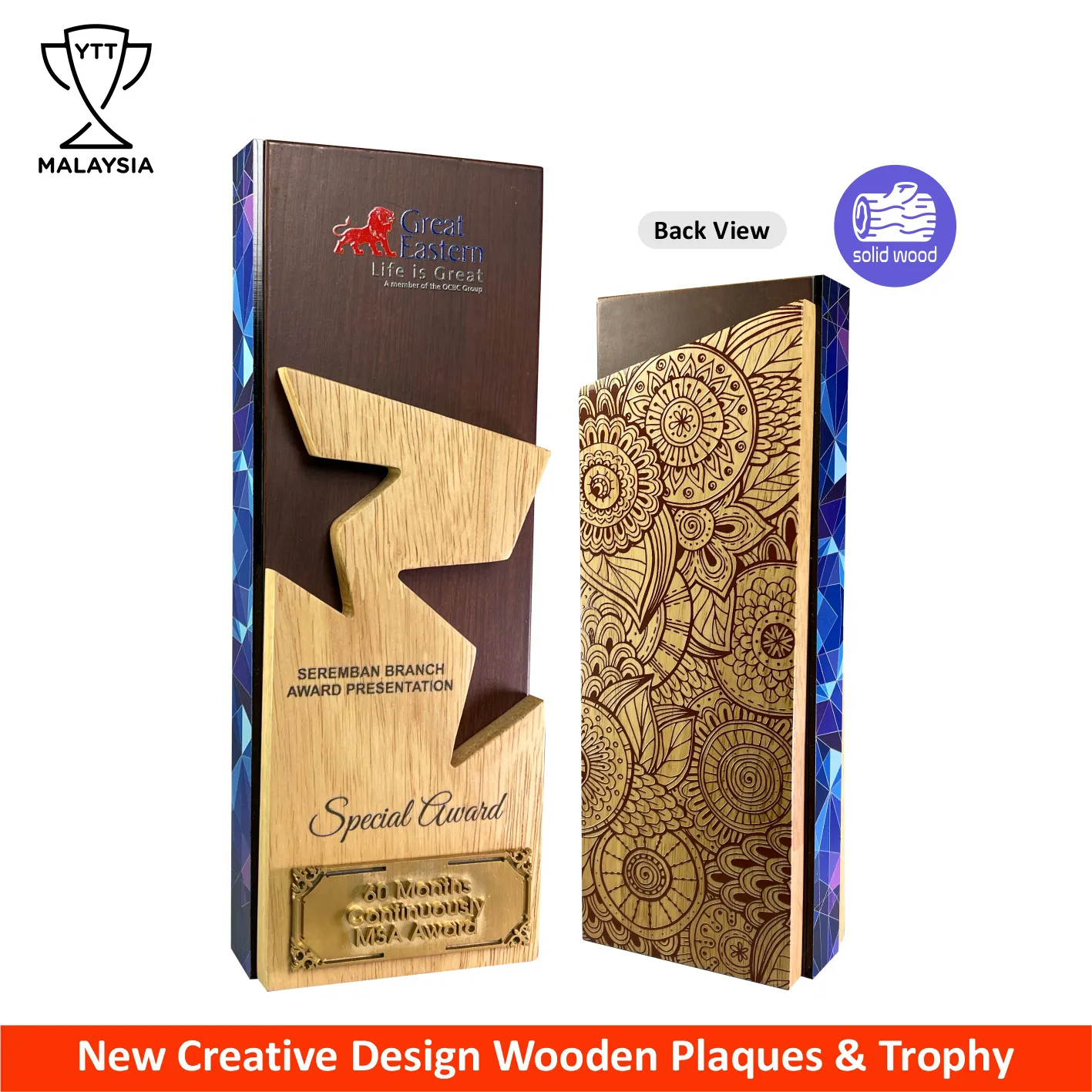 7509 - New Creative Design Wooden Plaques