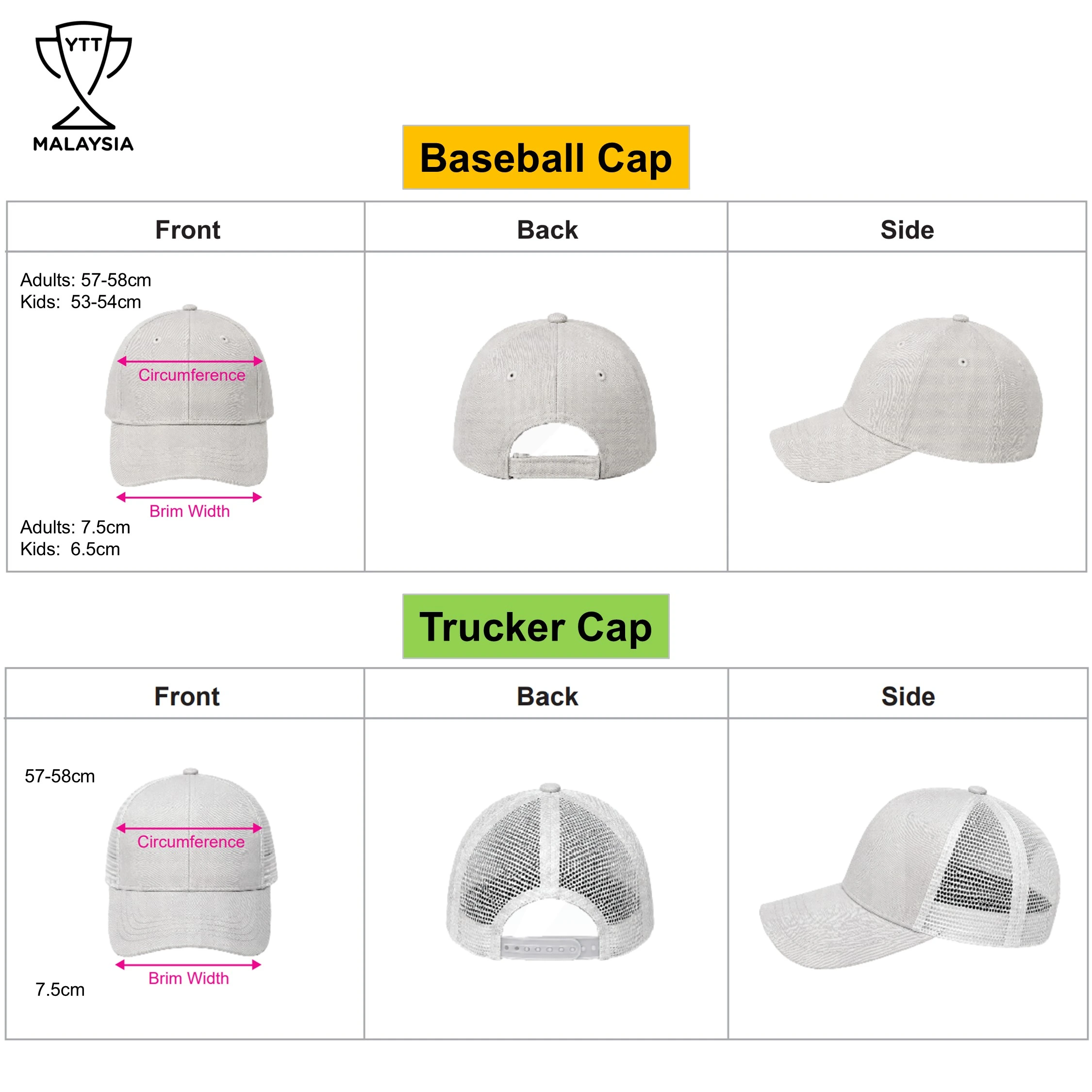 Cap with Strap (Custom DTF Print - MOQ 5pcs) - Image 2